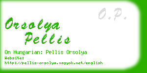 orsolya pellis business card